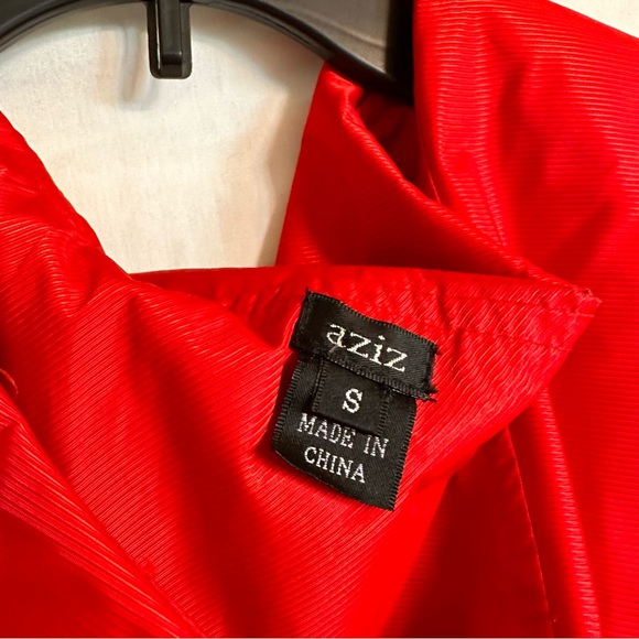 Aziz Red Rain Coat - Picture 6 of 8